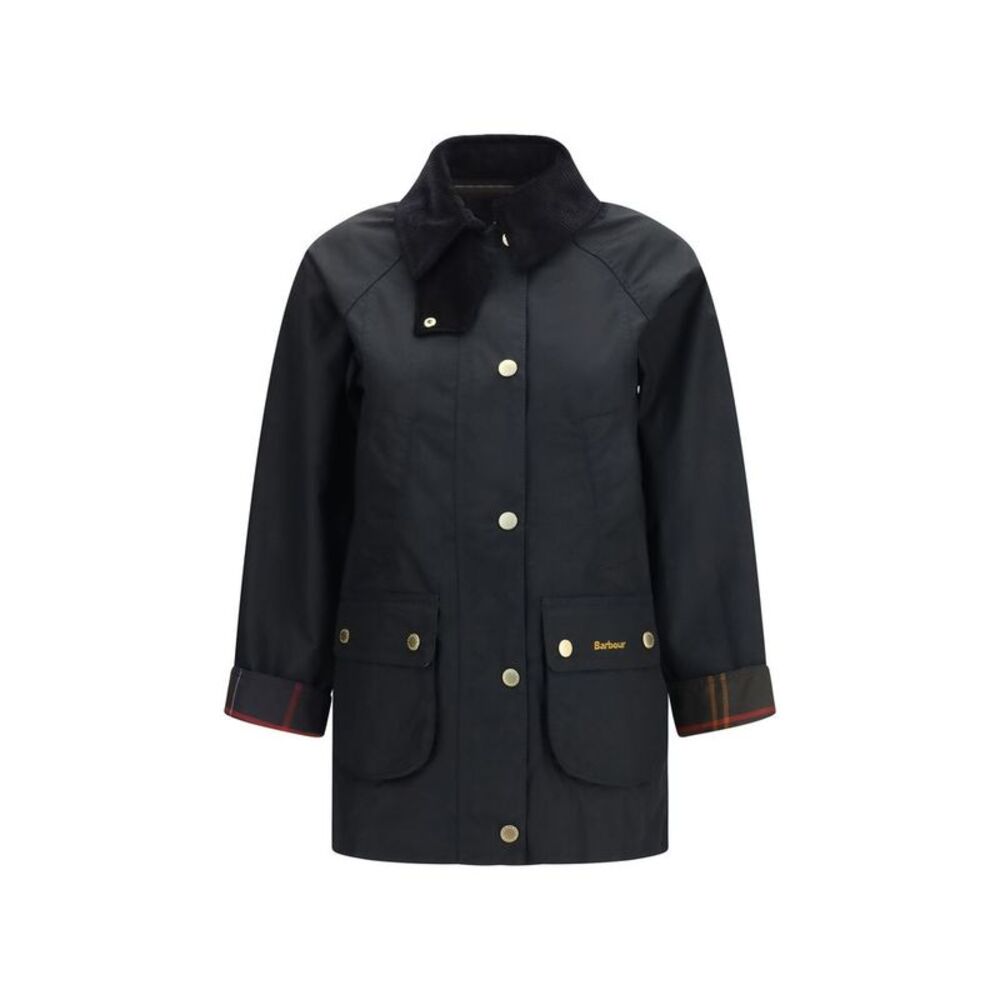 Barbour Black Cotton Full-Length Women's Jacket